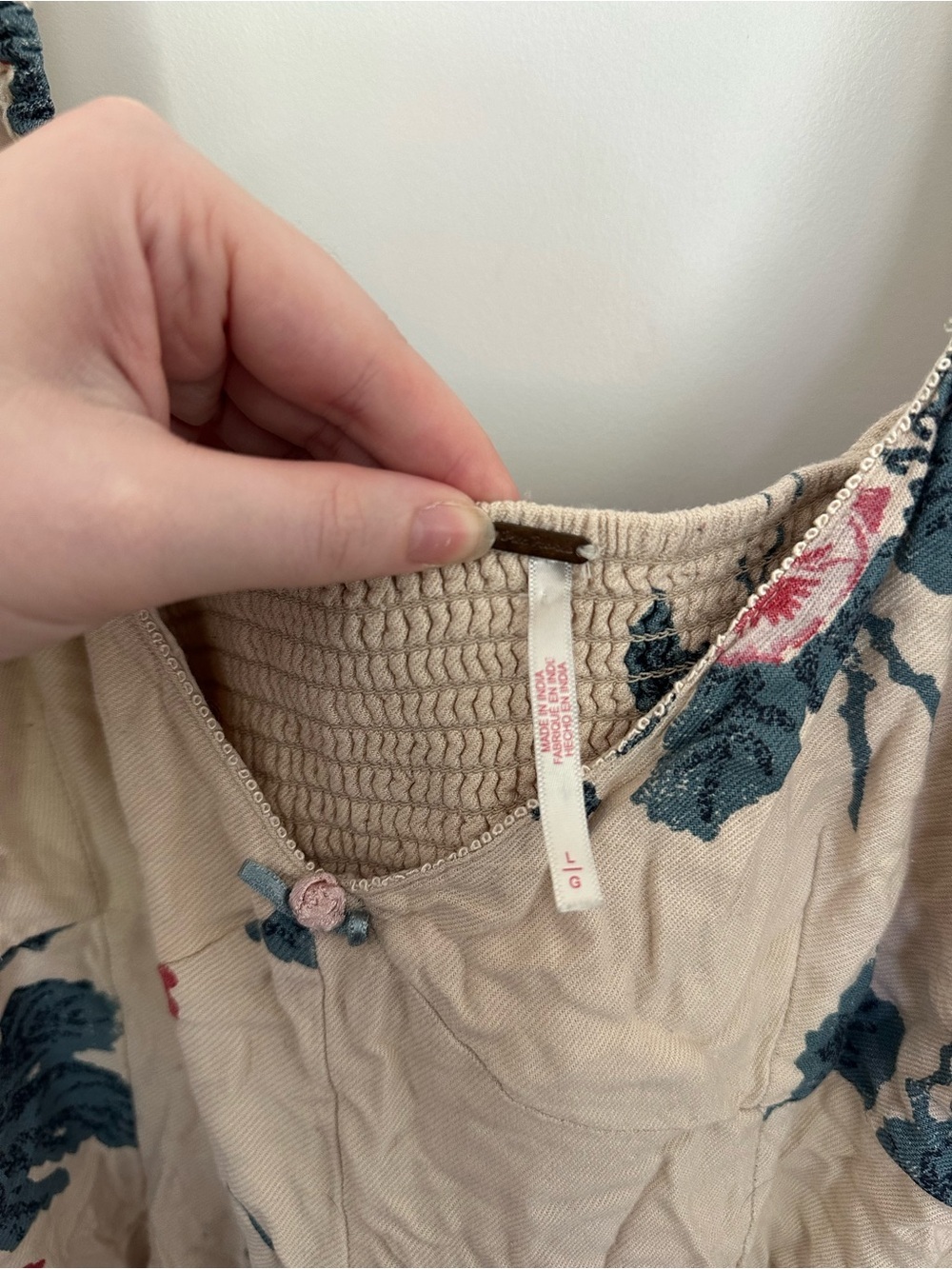 Free People Francesca Floral Print Mini Dress - Picture 5 of 5